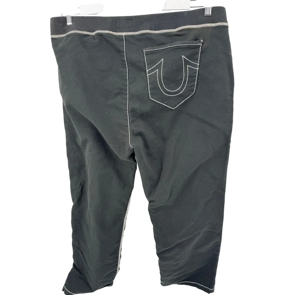 True‎ Religion Mens Contrast Wide Leg Sweatpants Thick Stitch Y2K Baggy 3Xl